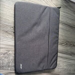 Acer Dark Gray Padded Laptop Sleeve with Front Pocket